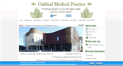 Desktop Screenshot of oakleafmedicalpractice.com